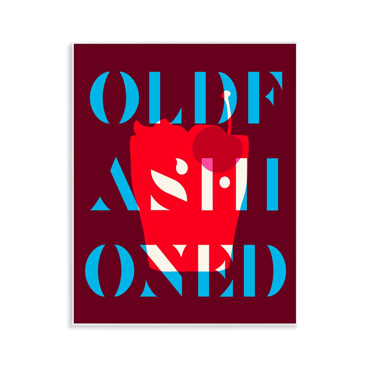 Stupell Industries Modern Old Fashioned Wall Plaque Art Design by Daphne Polselli